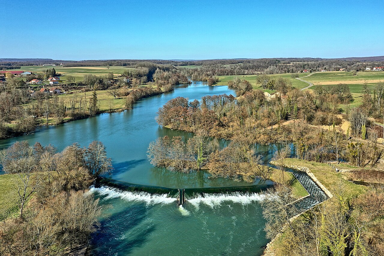 le barrage sur l'Ognon.